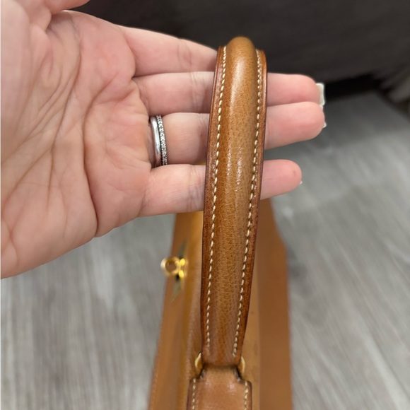 Authentic HERMES vintage KELLY 28 gold Courchevel Circa 1963 🦄 - Picture 10 of 16